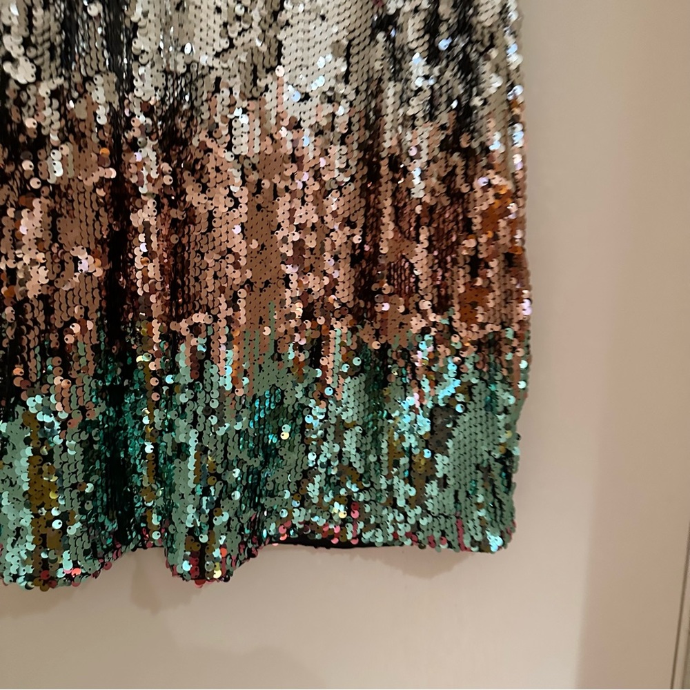 Express Gradient Sequin Cami Dress - image 5